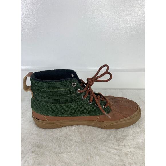 Vans Sk8-Hi MTE Del Pato Kombu Green Tortoise Shell Mens Size 8 Duck Boots - Picture 5 of 9